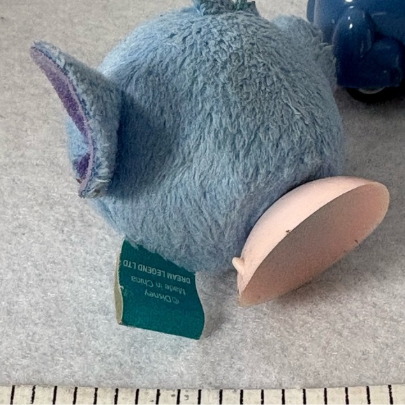 SET OF 3 STITCH Fidget Spinner Mini Plush Head Pull Back Car Japan - Picture 5 of 13